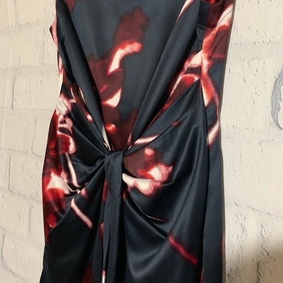 Ann TAYLOR PETITE Navy Floral Print Sheath Dress - Picture 4 of 7